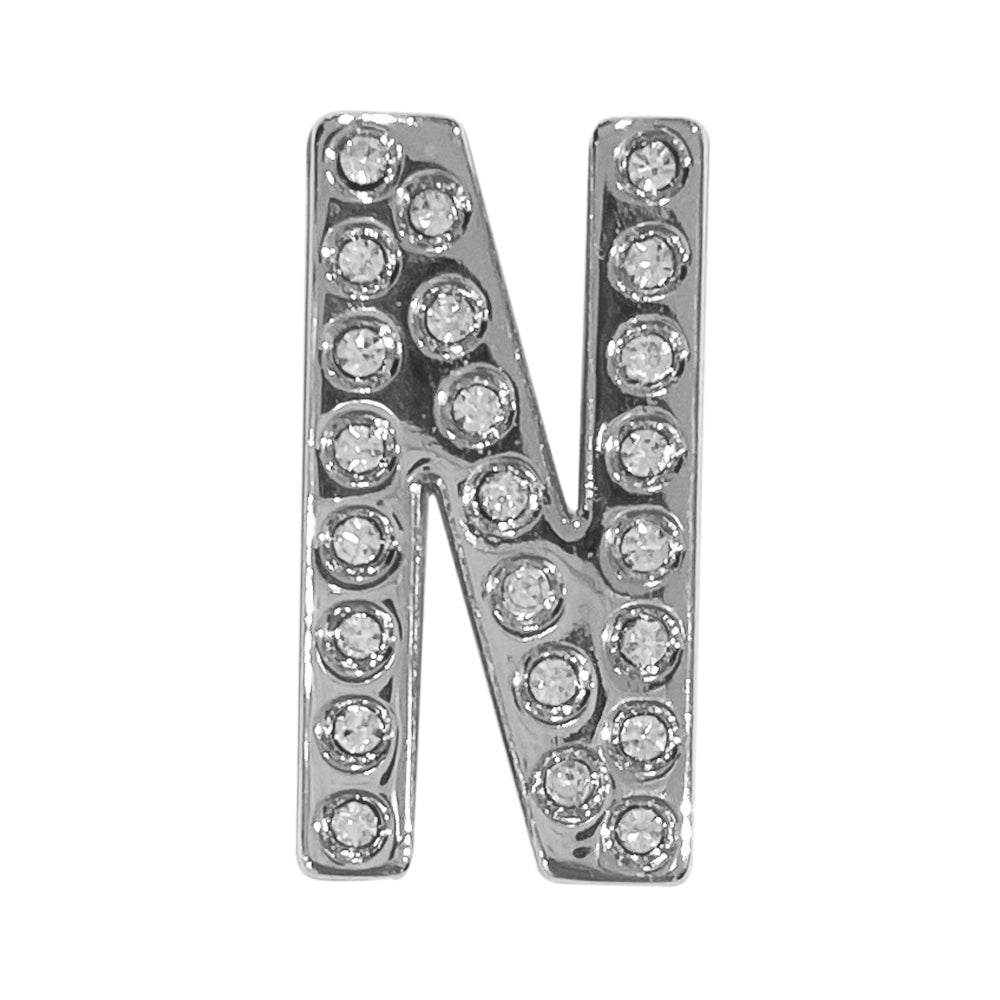 バンドチャーム チャーム バンドビジューイニシャル シルバー