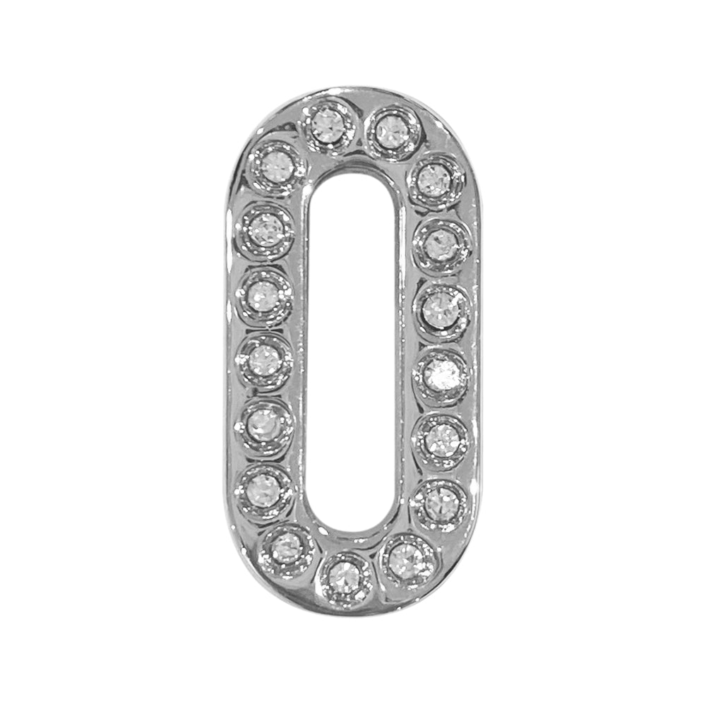 バンドチャーム チャーム バンドビジューイニシャル シルバー