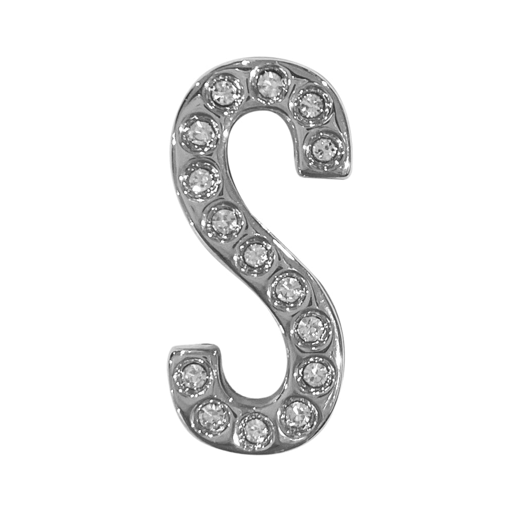 バンドチャーム チャーム バンドビジューイニシャル シルバー