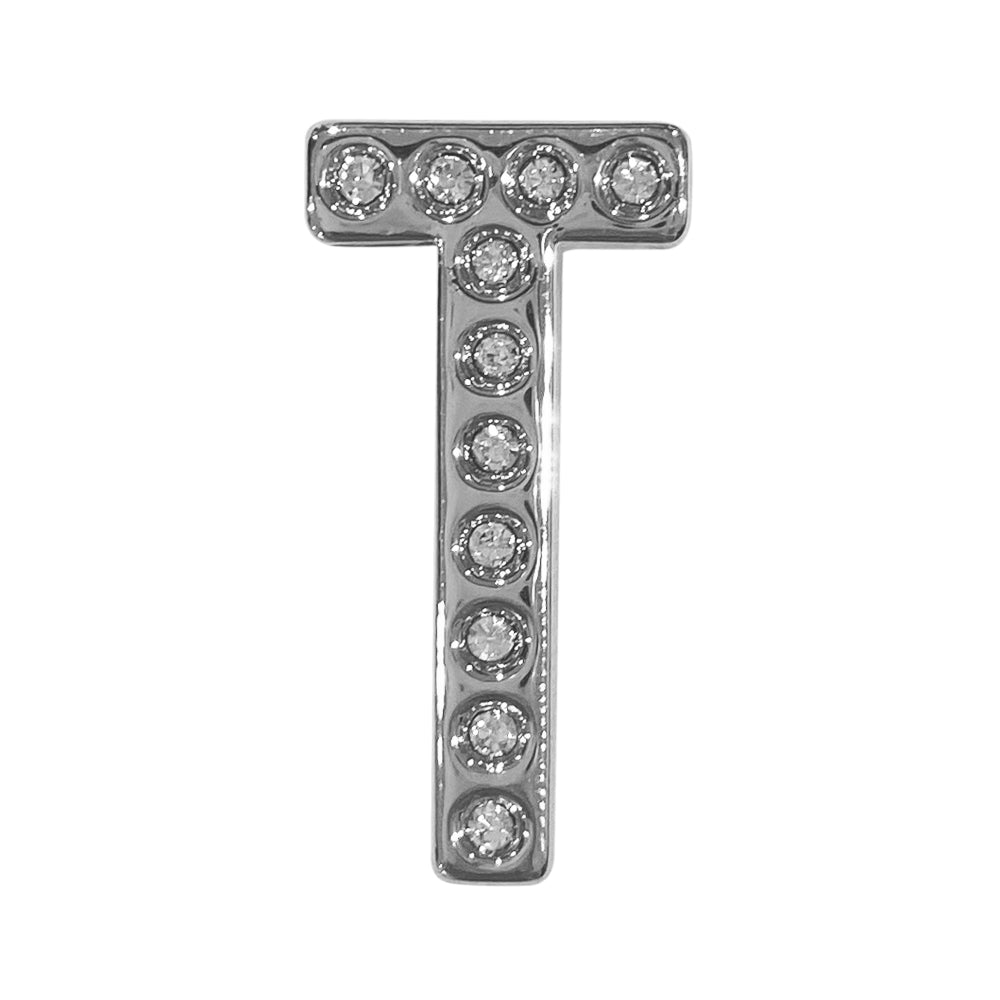 バンドチャーム チャーム バンドビジューイニシャル シルバー