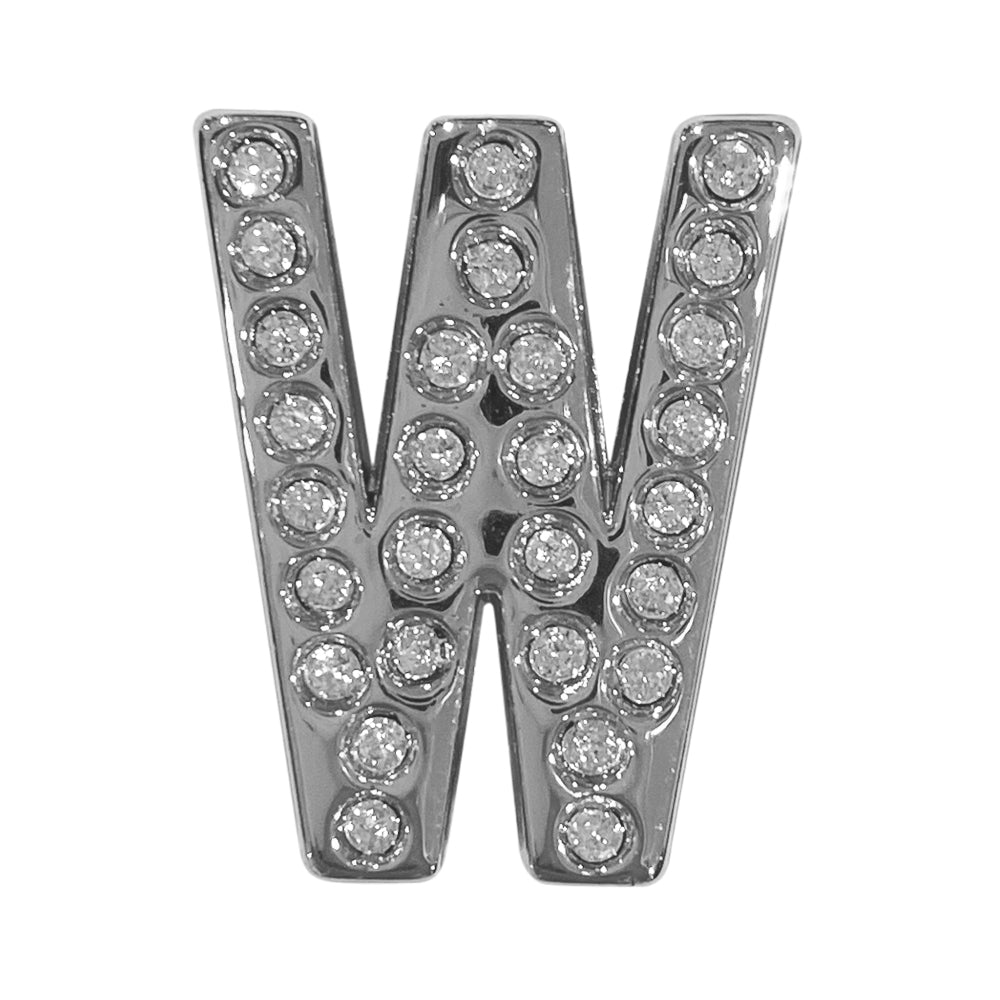 バンドチャーム チャーム バンドビジューイニシャル シルバー