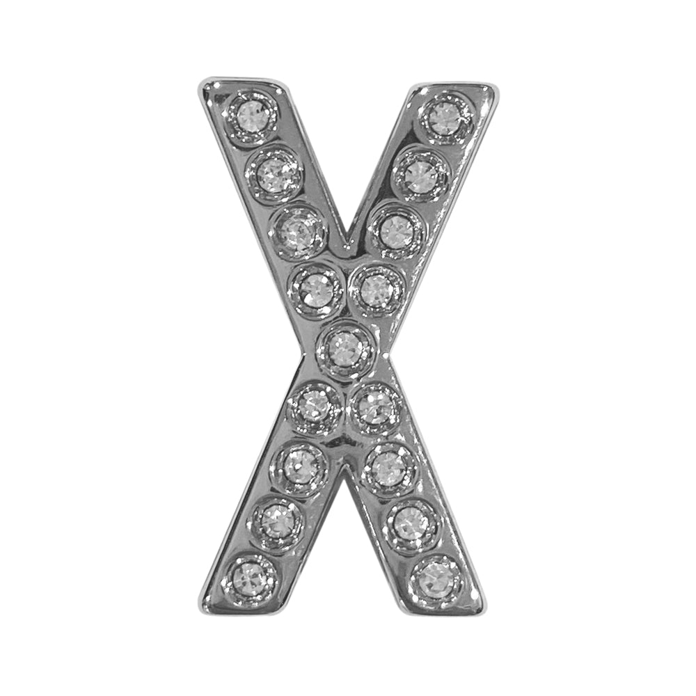 バンドチャーム チャーム バンドビジューイニシャル シルバー