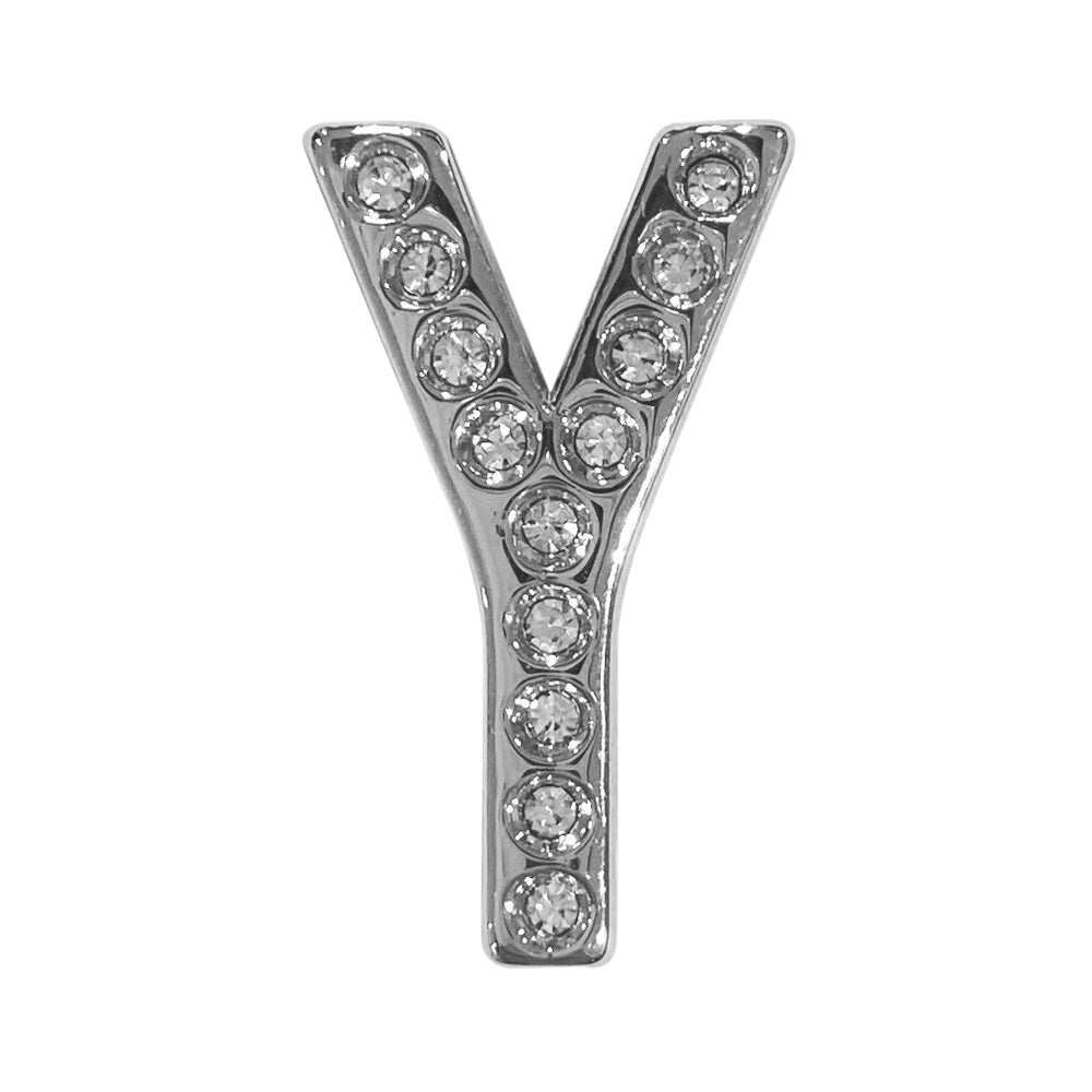 バンドチャーム チャーム バンドビジューイニシャル シルバー