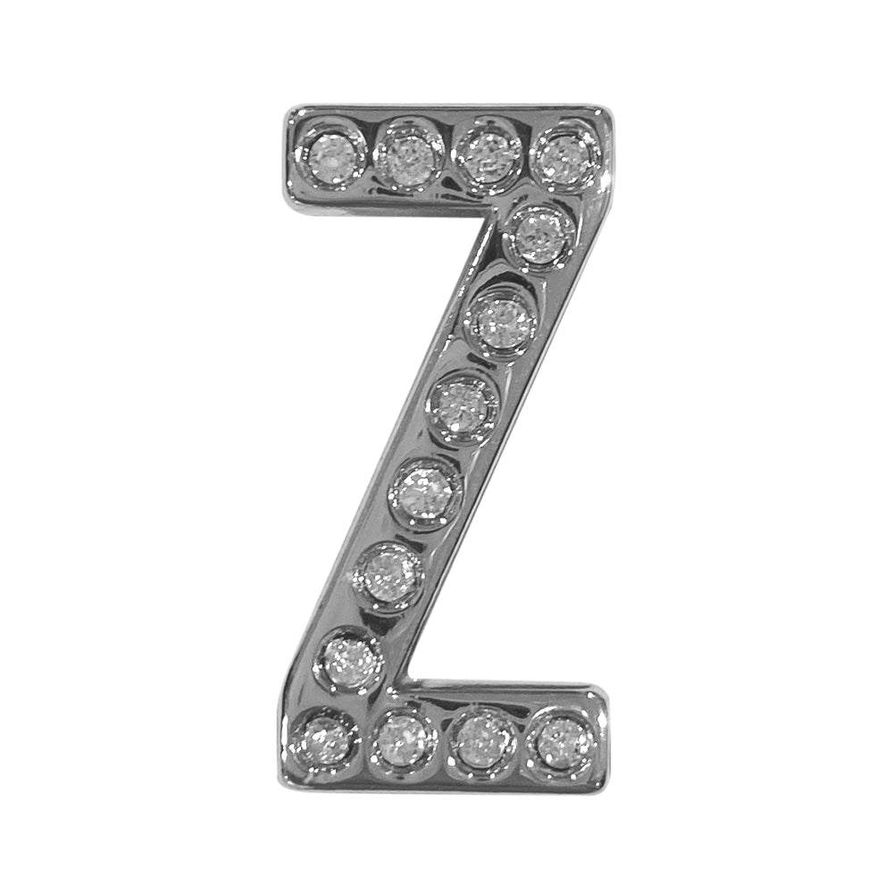 バンドチャーム チャーム バンドビジューイニシャル シルバー