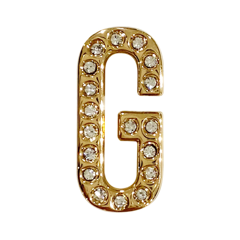 バンドチャーム チャーム バンドビジューイニシャル ゴールド