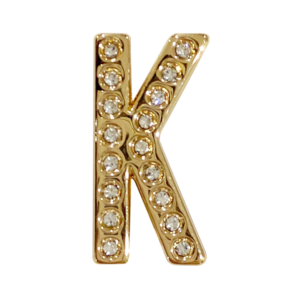 バンドチャーム チャーム バンドビジューイニシャル ゴールド