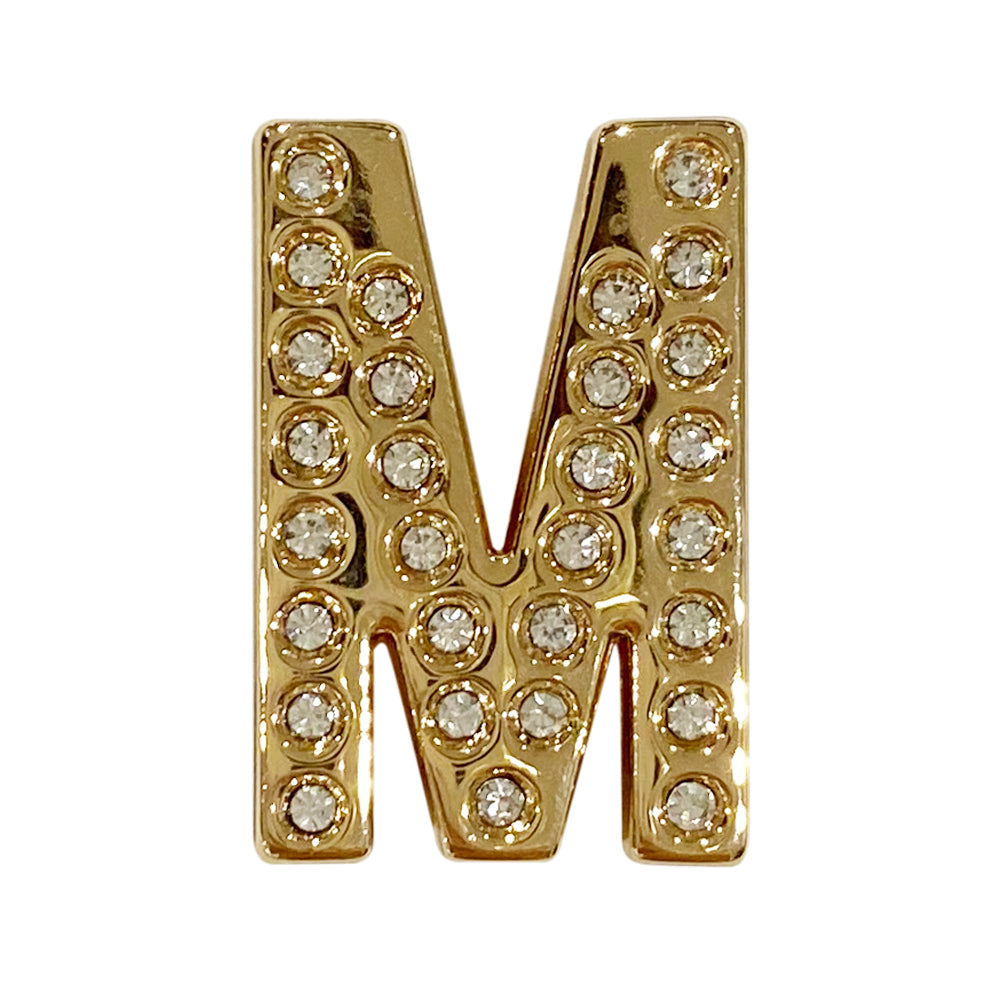 バンドチャーム チャーム バンドビジューイニシャル ゴールド