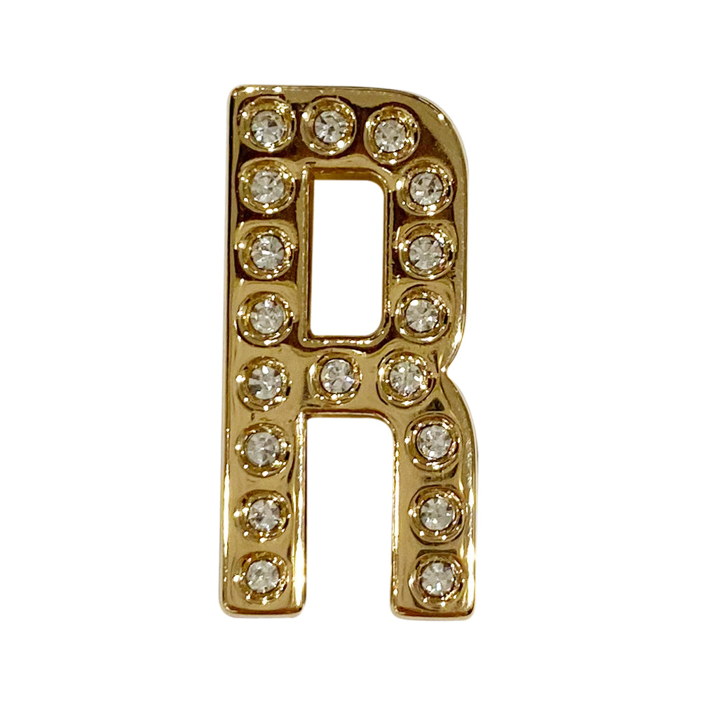 バンドチャーム チャーム バンドビジューイニシャル ゴールド