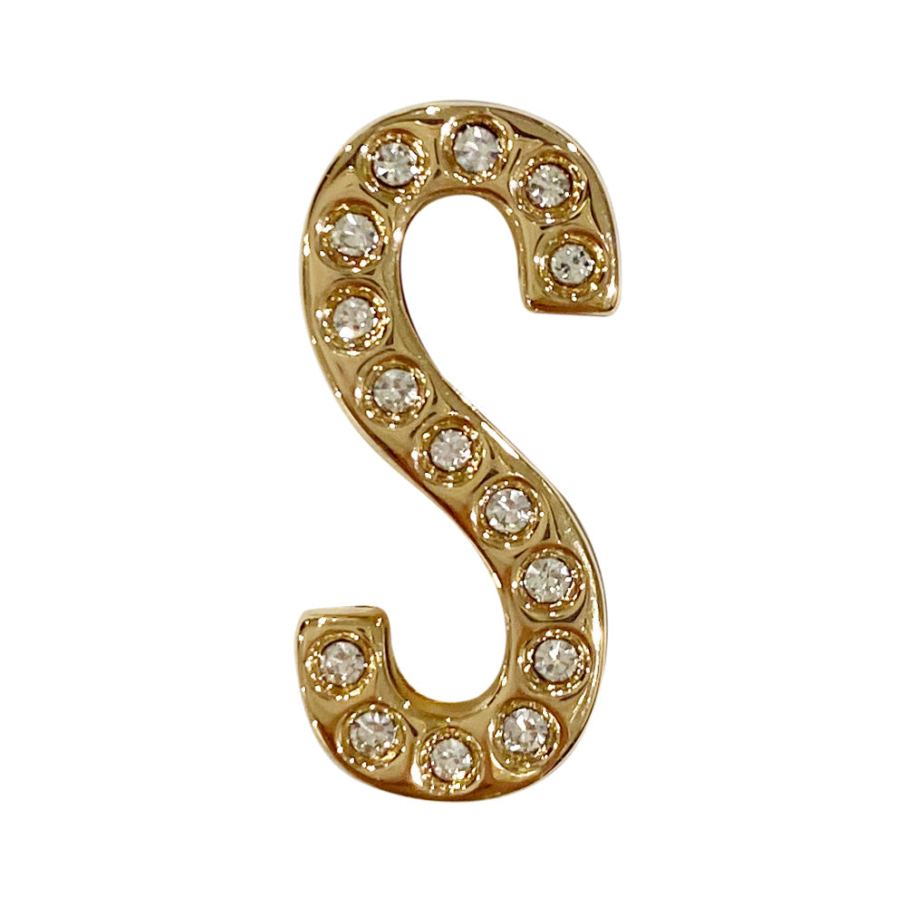 バンドチャーム チャーム バンドビジューイニシャル ゴールド