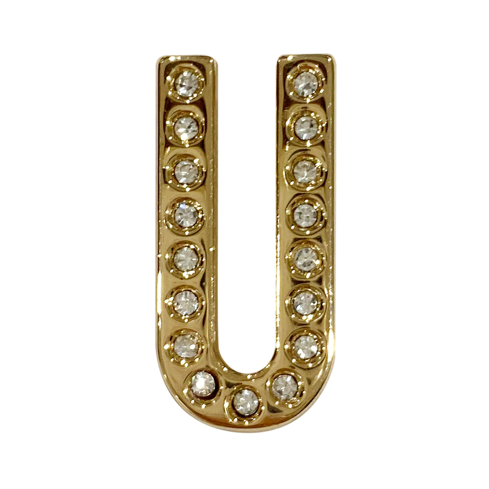 バンドチャーム チャーム バンドビジューイニシャル ゴールド