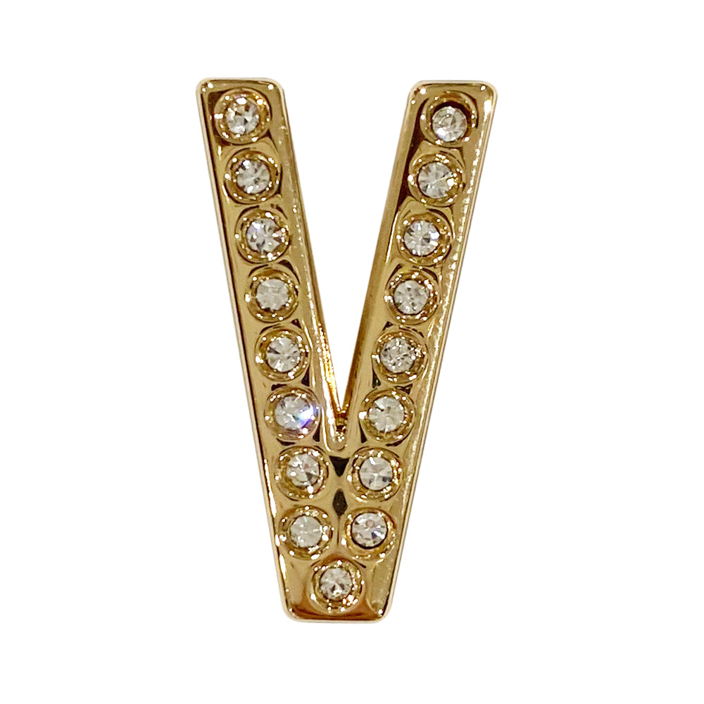 バンドチャーム チャーム バンドビジューイニシャル ゴールド