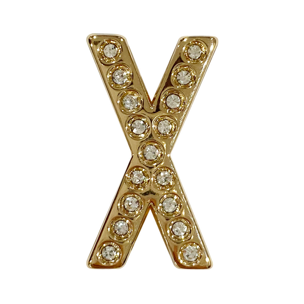 バンドチャーム チャーム バンドビジューイニシャル ゴールド