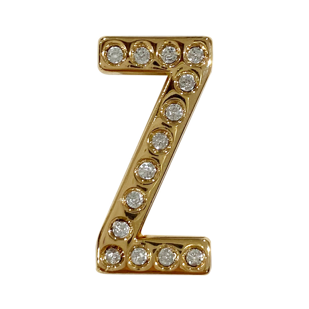 バンドチャーム チャーム バンドビジューイニシャル ゴールド