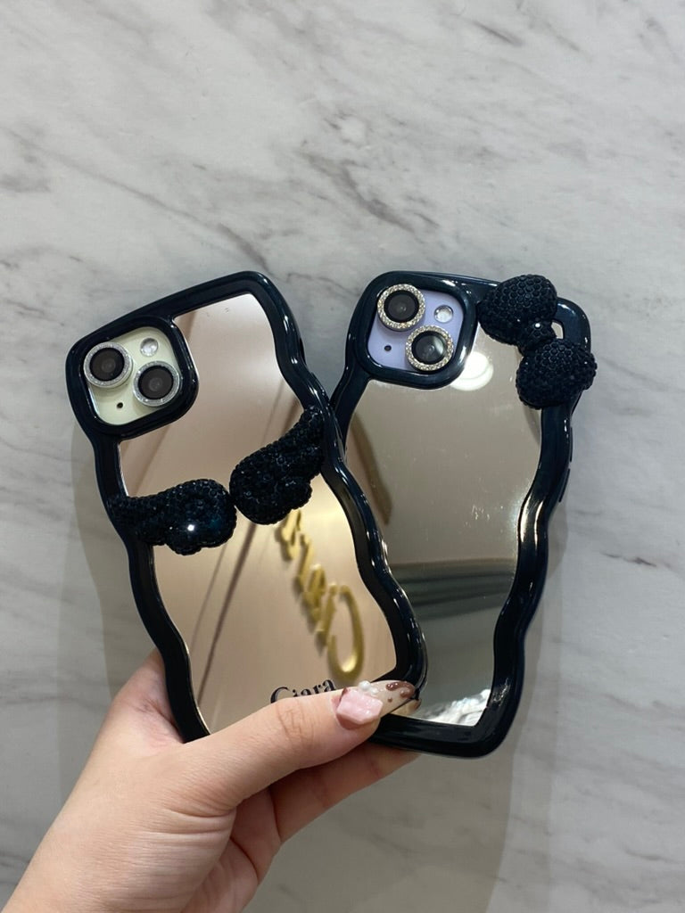 ブラックウェーブミラーロゴケースカスタム