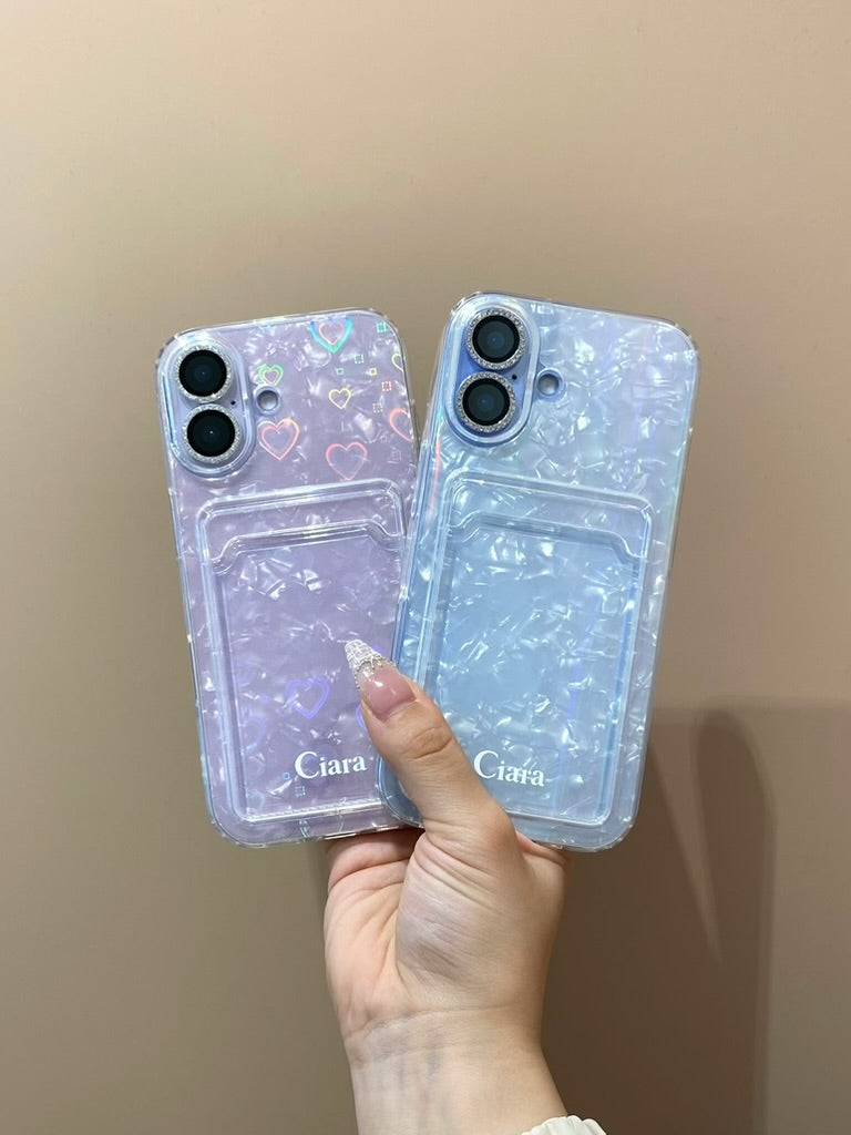 TPU カード収納 ロゴクリアケースカスタム