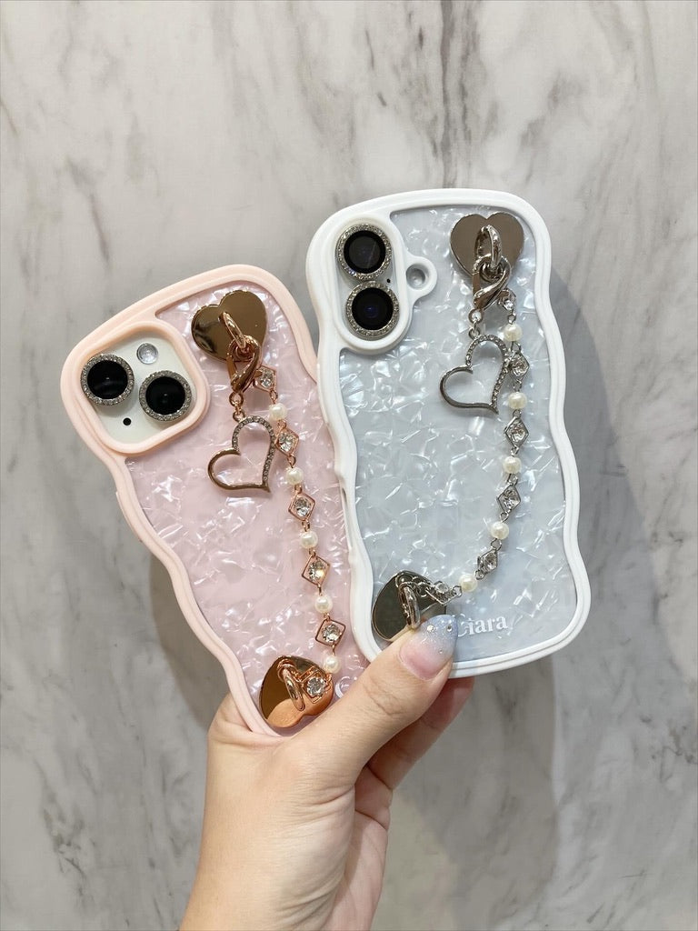 ウェーブフレームロゴクリアケースカスタム