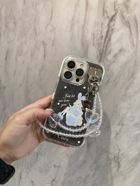 ハートビーズ3WAYショートストラップカスタム