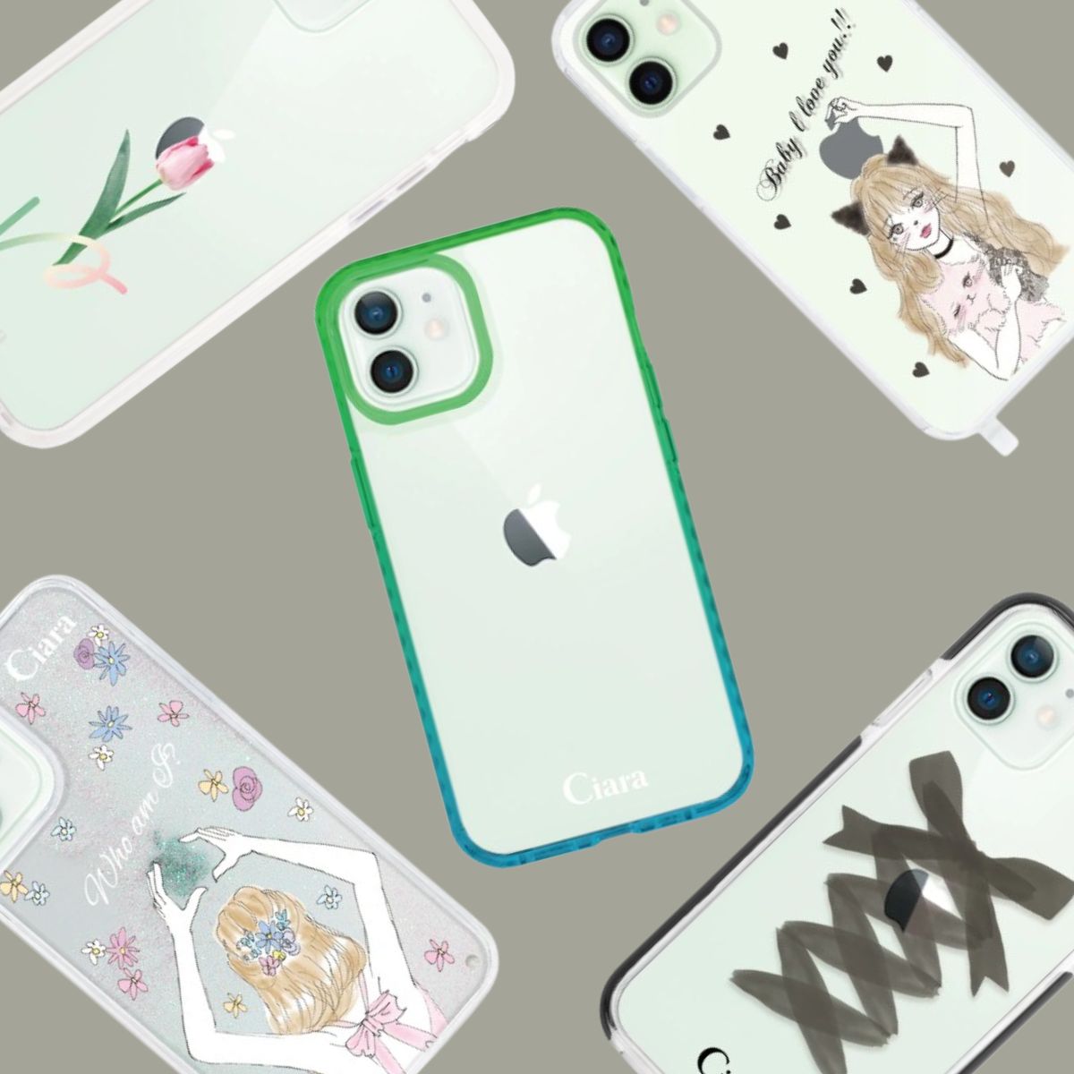 グリーン(緑)のiPhoneに合うスマホケースまとめ