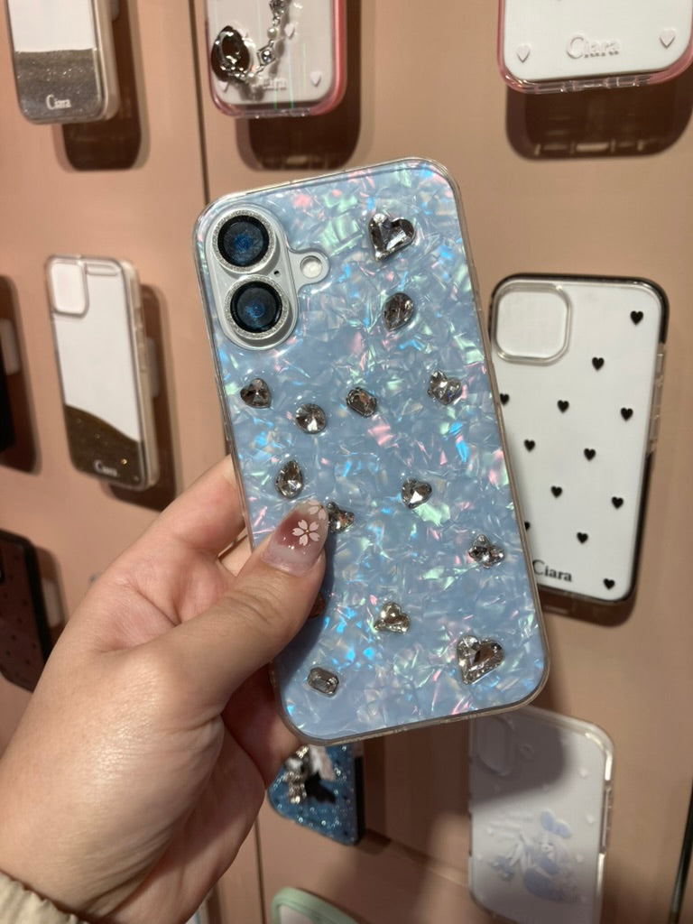 ビジューTPUクリアケースカスタム