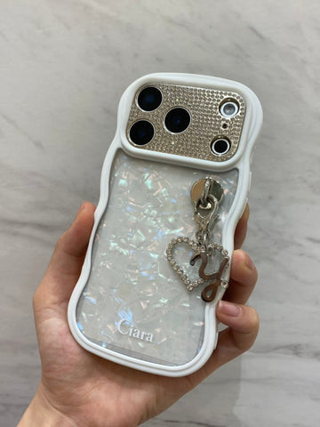 ホワイトウェーブクリアケースカスタム