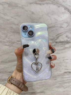 ハートウェーブフォームTPUクリアケース カスタム