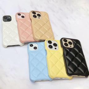 キルティングレザーケース
