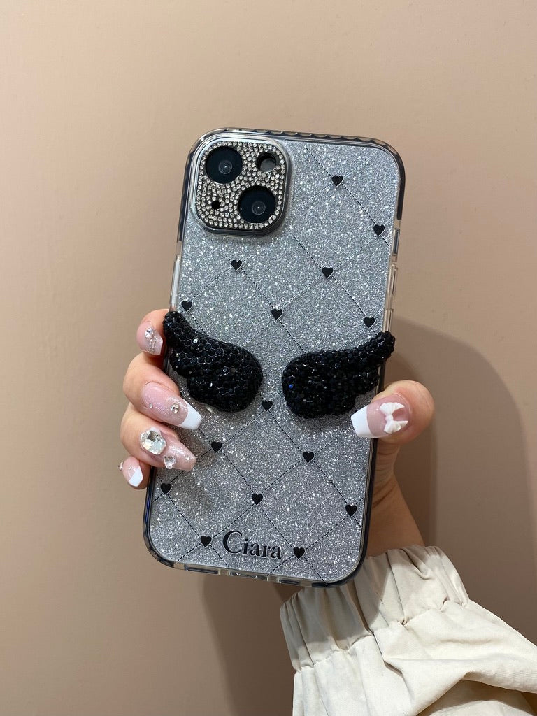 ハートキルティングケースカスタム