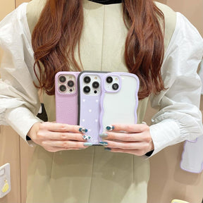 パープルカラースマホケース