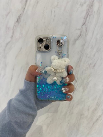 グリッター オイルロゴクリアケース