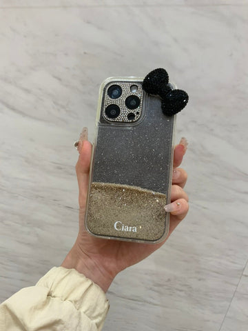 グリッター オイルロゴクリアケースカスタム