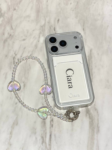 ハートビーズ3WAYストラップカスタム