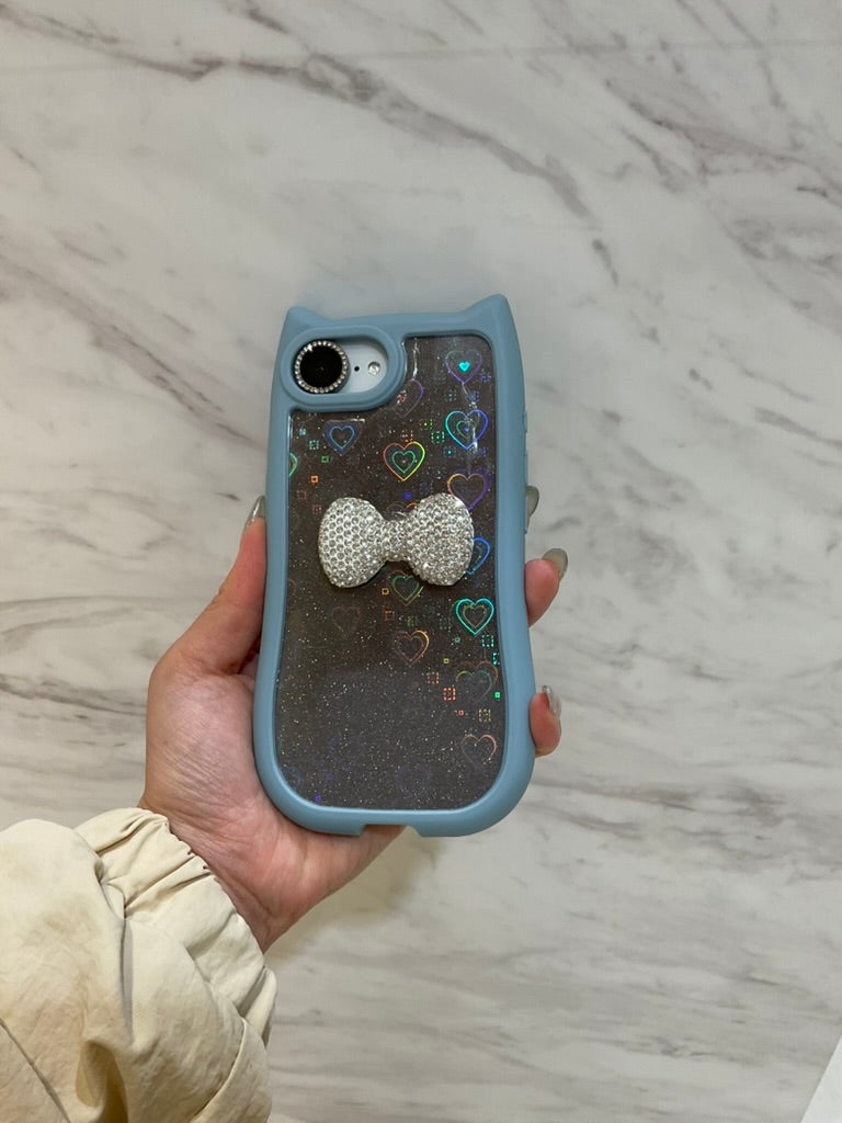 ネコミミ耐衝撃グリップクリアケース カスタム