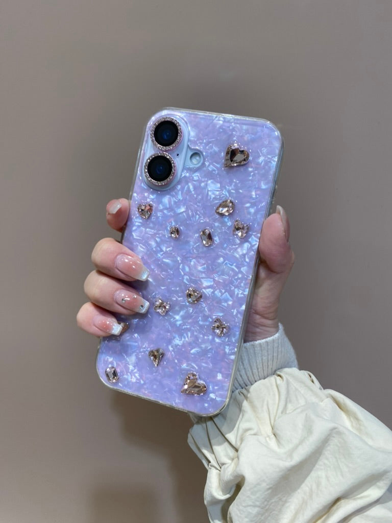 ビジューTPUクリアケースカスタム