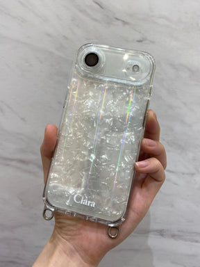 2WAYストラップロゴクリアケースカスタム