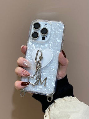 2WAYストラップロゴクリアケースカスタム