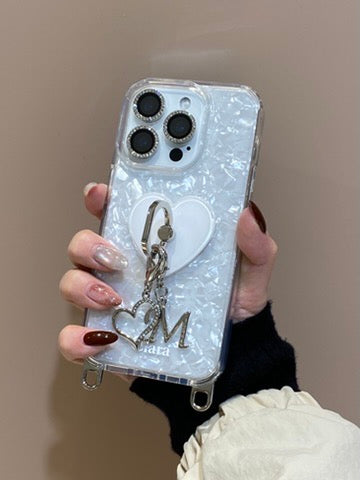 2WAYストラップロゴクリアケースカスタム