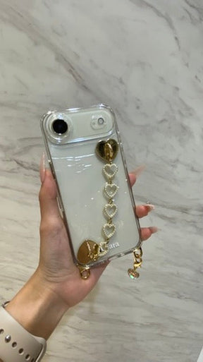 2WAYストラップロゴクリアケースカスタム