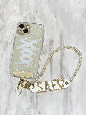 クッションバンパーレースアップリボンケースカスタム