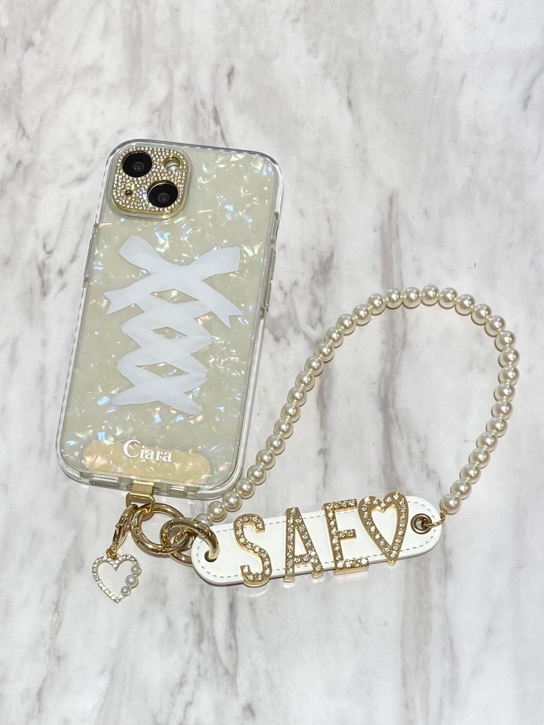 クッションバンパーレースアップリボンケースカスタム