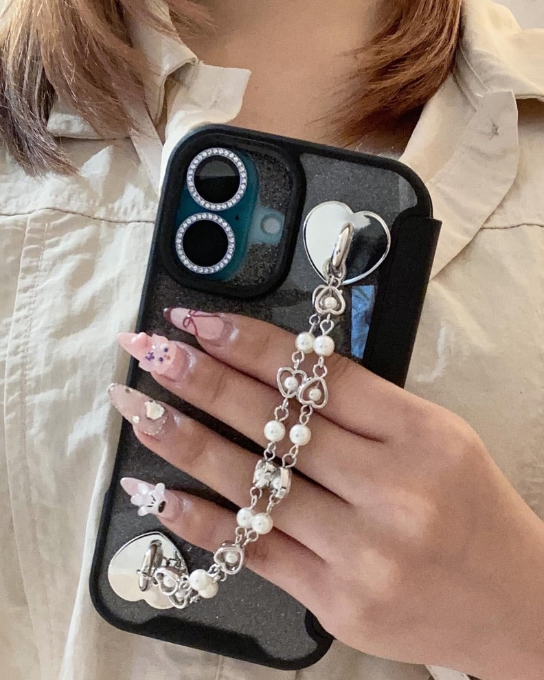 PUレザーフリップクリアケースカスタム