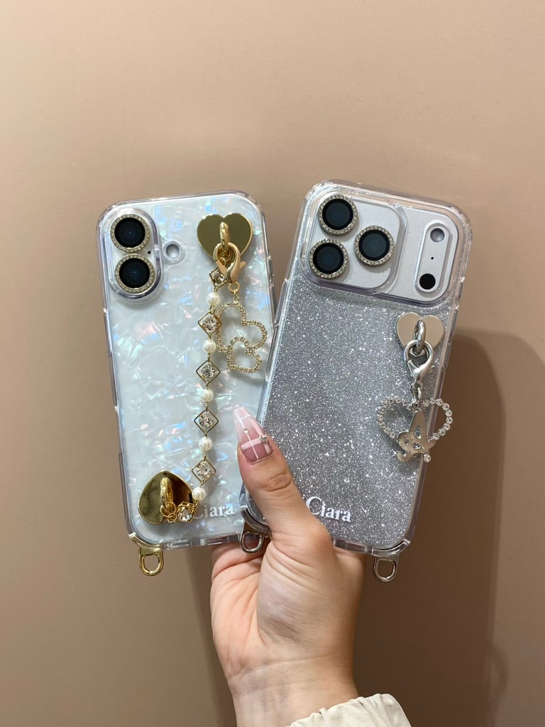 2WAYストラップロゴクリアケースカスタム