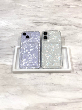 TPU カード収納ロゴクリアケースカスタム
