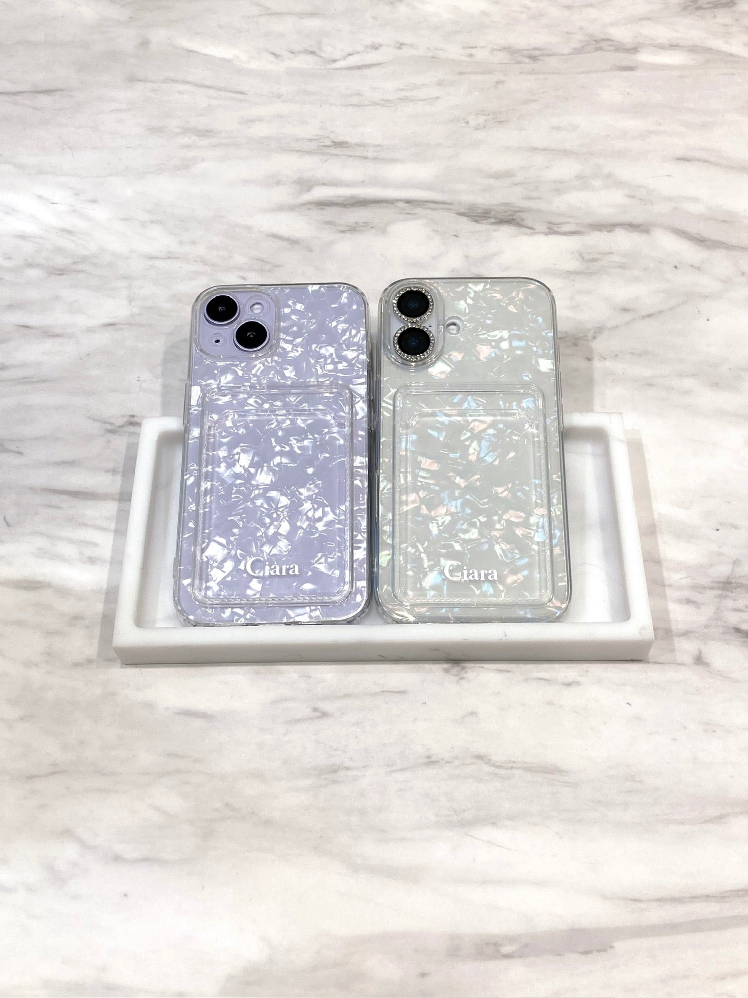 TPU カード収納ロゴクリアケースカスタム