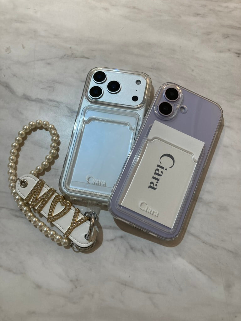 TPU カード収納ロゴクリアケースカスタム