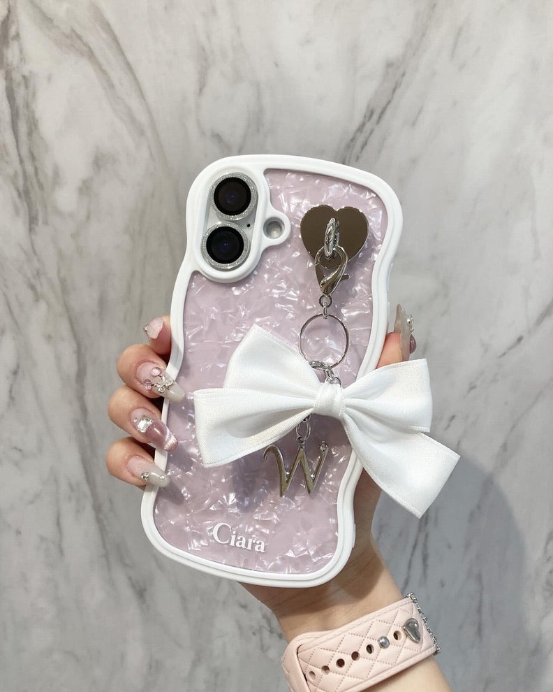 ウェーブフレームロゴクリアケースカスタム