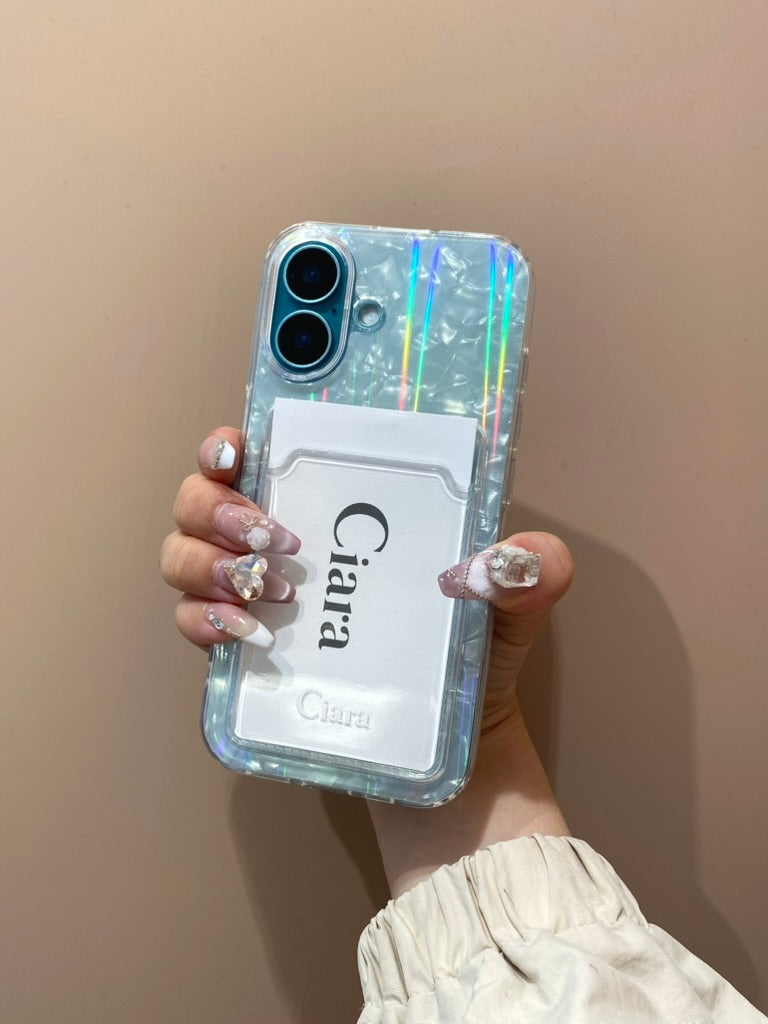 TPUカード収納クリアロゴケースカスタム