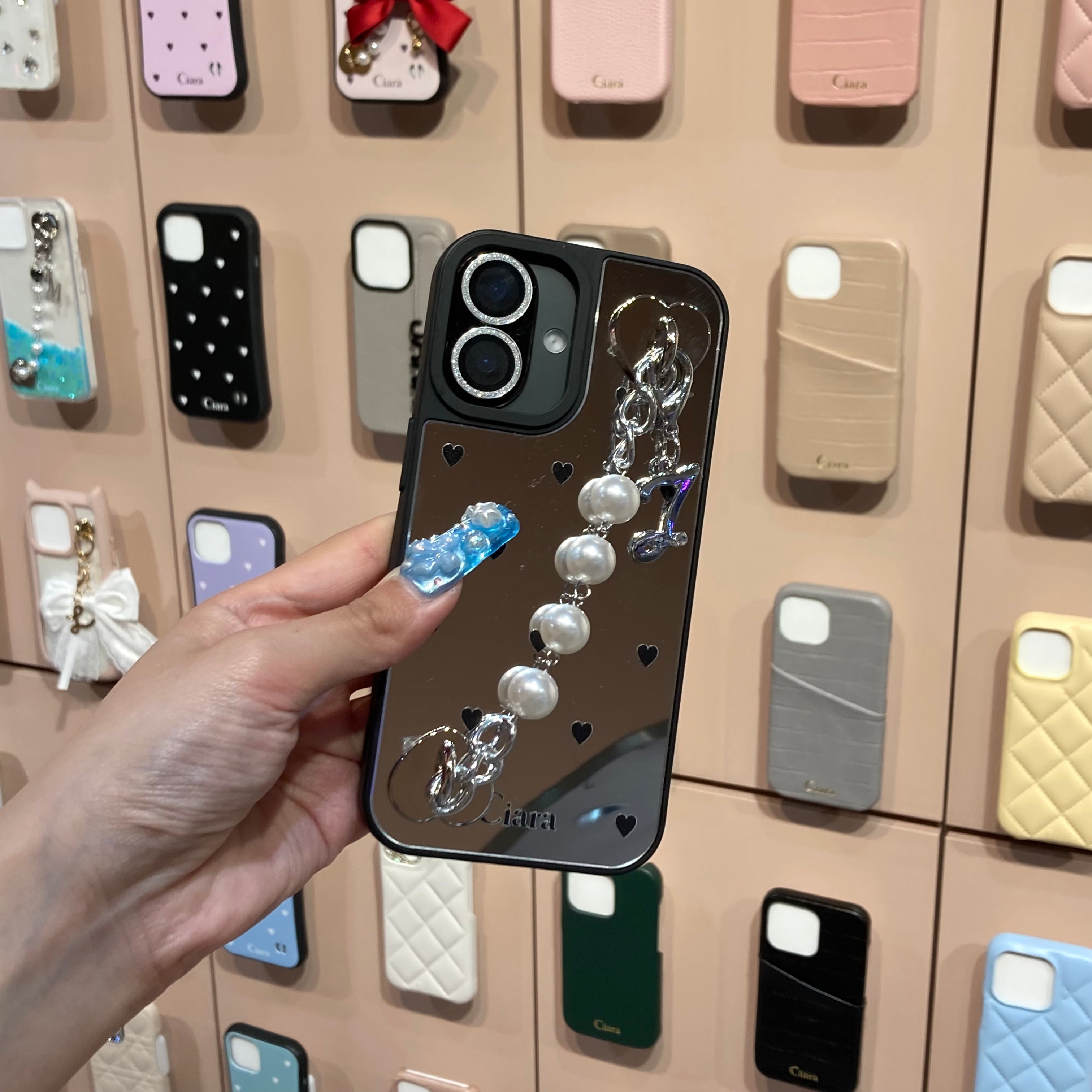 チャーム】 チャーム LARGE PEARL CHAIN CHARM(ラージパールチェーン