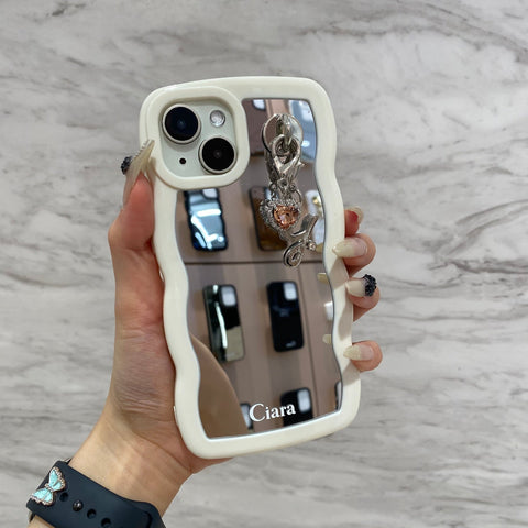 Ciara シルバー iPhoneケース チェーンチャーム キャラクター チャーム】 チャーム MINI HEART CHARM BASE(ミニハートチャーム