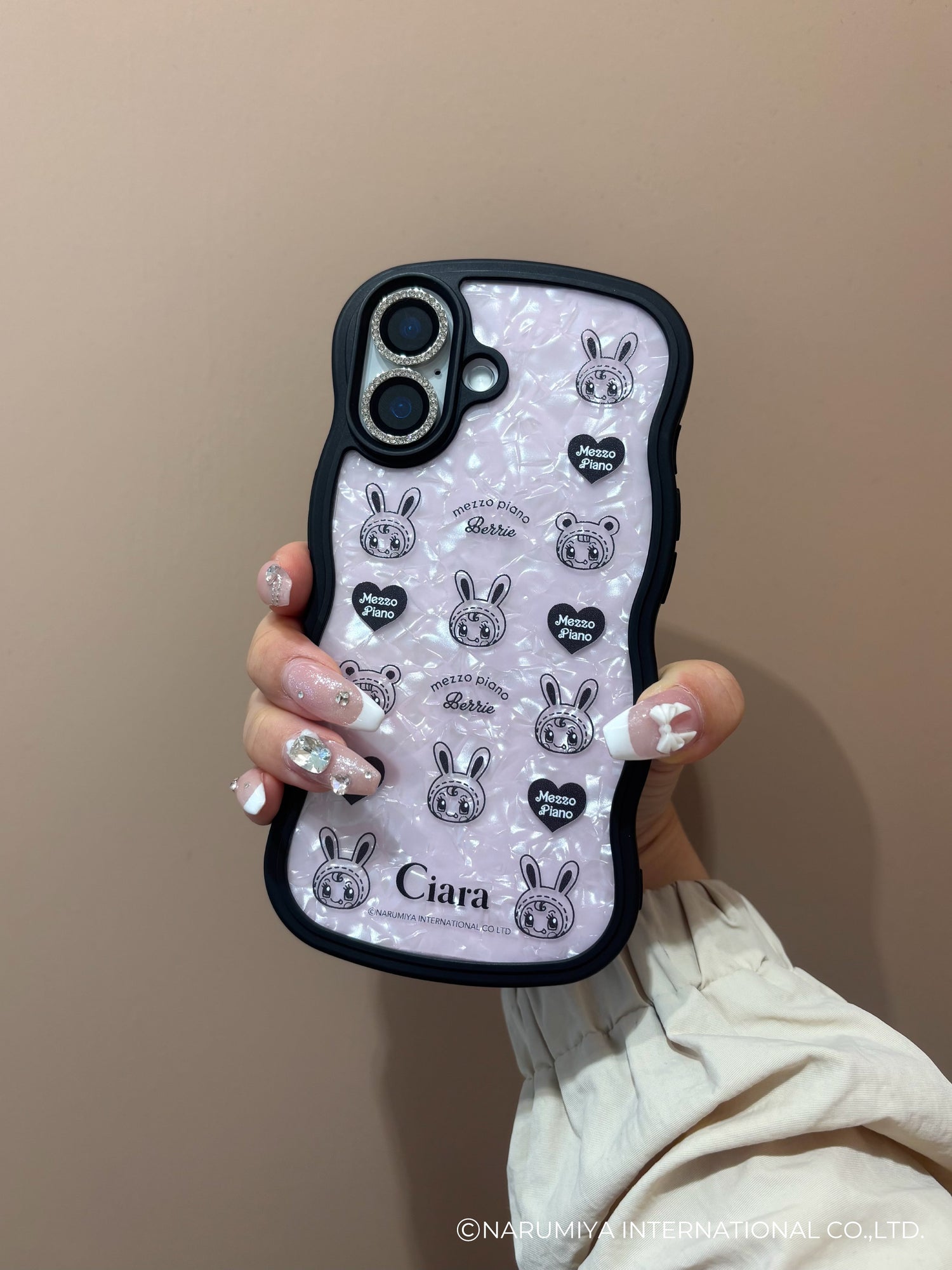 メゾピアノウェーブフレーム クリアケースカスタム