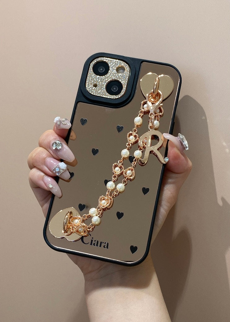 チャーム】 チャーム HEART PEARL CHAIN CHARM(ハートパール